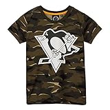 NHL T-Shirt Pittsburgh Penguins Digi Camo Camouflage Logo Eishockey (XL)