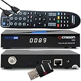 OCTAGON SX89 HD H.265 S2+IP HEVC Set-Top Box - Sat & Smart IPTV Receiver, Kartenleser, Media Server, Mediathek, DLNA, YouTube, Web-Radio, iOS & Android App, USB PVR, 300Mbits WiFi-Stick, HDMI-Kab