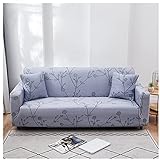 SYN-GUGAI Stretch-Sofabezug, Sofa-Möbelschutz, nicht bleichen, trocknen bei niedriger Temperatur, nicht bügeln, um Ihr Zimmer zu dekorieren (Farbe: wenig grau, Größe: 145-185 cm)