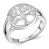 MATERIA Lebensbaum Ring Silber 925 ALBERO Keltischer Ring Baum des Lebens 5,6g mit Box #SR-69, Ringgrößen:54 (17.2 mm Ø)