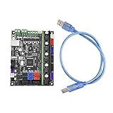 MKS GEN L V1.0-Controller-Karte - VIFER 3D-Drucker-Controller-Karte 3D-Druckerkit Mainboard-Rampen1.4 Dual Extruder Touch Kompatibel mit USB