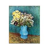 Stillleben Blumen Art Picture.Vincent van Gogh- 'Margerites und Anemones'. Druck auf Leinwand Blume Das Bild für Zuhause Moderne Dekoration 30x42cm(11.8x16.5in) R
