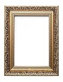 Gold - Französischer Barockstil ornate gefegt Antiker Stil Bild / Foto / Poster Rahmen mit Plexiglasblatte - Die Form 58 mm breit und 38 mm tief - 50 x 70