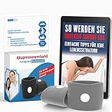 Akupressur Armband gegen Übelkeit - Ideal für Schwangerschaftsübelkeit, Seekrankheit, Reiseübelkeit (Grau) + E-Book: So werden Sie Übelkeit sofort los!