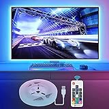 Vansky 2M LED TV Hintergrundbeleuchtung für HDTV/Gaming PC LED Streifen RGB Neon Akzent TV Beleuchtung für Flachbildschirm-TV-Zubehör(Reduzieren die Augenermüdung und Erhöhen die Bildklarheit)