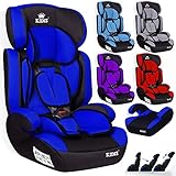 Kidiz® Autokindersitz Autositz Kinderautositz 9-36 kg Gruppe 1+2+3 Kindersitz (Blau)