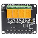 Varadyle FüR Pi Erweiterung Platine 4 Kanal Relais DDL Modul Leistung Relais Modul für Pi 4B 3B