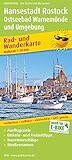 Hansestadt Rostock, Ostseebad Warnemünde: Rad- und Wanderkarte mit Ausflugszielen, Einkehr- & Freizeittipps, wetterfest, reissfest, abwischbar, GPS-genau. 1:50000 (Rad- und Wanderkarte / RuWK)