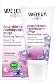 WELEDA Iris Ausgleichende Feuchtigkeitspflege, reichhaltige Tages- und Nachtpflege zur intensiven Pflege von trockener Haut, Naturkosmetik Creme reguliert die Feuchtigkeitsbalance (1 x 30 ml)