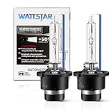 Wattstar D2S Scheinwerferlampen, Xenon, D2S 35W HID Scheinwerfer, HID Lampe, Xenon HID Scheinwerferlampe, 4300K Scheinwerferlampen (2er Pack) ………