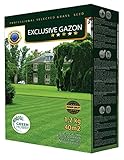 GREEN HOBBY EXCLUSIVE GAZON Profi Rasen, Neu-Einsaat, Robust & Winterhart, Für Hobby- und Profigärtner, Tiefgrüne Grassamen Dürreresistent 1,2kg