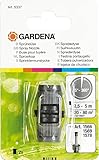 Gardena Sprühdüse 5-360°: Ersatz-Sprühkopf für Versenkregner und Sprinklersysteme, verstellbarer Wasserdurchfluss, Wurfweite 2.5-5 m (5337-20)