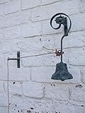 Wunderschöne Türglocke, Glocke, Tür - Klingel, mit Umlenkhaken u. B