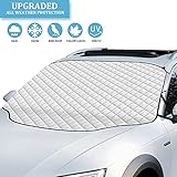 Youley Frontscheibenabdeckung Auto Upgrade Magnetische Sonnenschutz Auto Sonnenschutz Frostschutz Schneeschutz für Frontscheiben UV Schutz Abdeckung für Alle Wetter Standard Auto (157 x 126 cm)