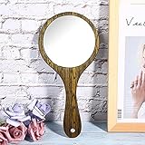 COHU Kosmetikspiegel Handspiegel, Hand Make-up Spiegel, für Friseursalon(Grün)