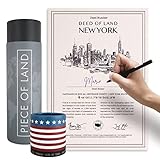 happylandgifts® Echtes New York Grundstück als einzigartiges Geschenk für Amerika Fans | Besitzurkunde mit Wunschname zum selber eintragen | New York Geschenke | Geburtstag