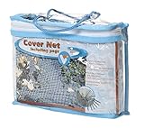 VT 148040 Abdecknetz für den Teich, 2 x 3 m, 6 Erdspieße, Cover Net, Schw