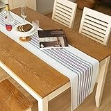 Tischläufer Home Kitchen Esstischläufe Gestreifte Tischläufer Tuch Esstischläufer Dekoration For Hochzeit Dinner Party Geflochtene Stain Resistant Hotel Home Küchentischläufer, 4 Farben Für Hochzeit B