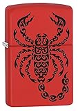 Zippo Feuerzeug Tribal Scorpion red M