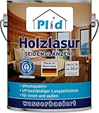 prinzcolor Premium Holzlasur Holzschutzlasur Holzschutz Weiß 2,5