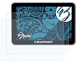 Bruni Schutzfolie kompatibel mit Blaupunkt TravelPilot 73 EU LMU / 74 EU LMU 2015 Folie, glasklare Displayschutzfolie (2X)