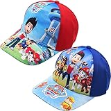 Miotlsy Kinder Cap paw Dog Patrol für Kinder Geschenk für Jungen Mädchen Kappe Baseball Cap Basecap Kinder-Geburtstag Schule Sport Sonnenschutz（Pink und Blau）