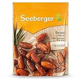 Seeberger Datteln: Honigsüße Datteln mit cremigem Fruchtfleisch - zum natürlichen Süßen von Speisen - entsteint, getrocknet & ungeschwefelt - ohne Zuckerzusatz, vegan (1 x 200 g)