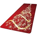 3D rutschfeste Boden Weihnachtsdruck Teppich Wohnzimmer Boden Küche Badezimmer Teppich (A7, 60 * 180cm)