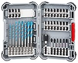 Bosch Professional 35 tlg. Multi Construction Bohrer- und Schrauberbit Set (Impact Control, Pick and Click, Zubehör Schlagschrauber)