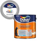 Dulux Valentine Ma Color Sur-Mesure – Farbe für Innenwände, Decken, Holz, Wohnräume – abwaschbar und strapazierfähig – Satin Grau Angora 2,5