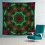 YYRAIN Böhmische Retro-Mandala-Druck-Polyester-Wandteppich Nach Hause Wohnzimmer Schlafzimmer Wandkunst Dekoration Wandbehang Bar Bankett Korridor Hintergrund Tuch 73x98