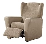 Zebra Textil Elastische Husse Relax-Sessel Beta Größe 1 Sitzer (Standard), Farbe Beige (Mehrere Farben verfügbar)