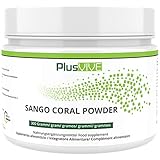 PlusVive - Sango Korallen Pulver - reines Pulver aus der Sango Meereskoralle mit 20% natürlichem Kalzium und 10% natürlichem Magnesium - 300 Gramm - abgefüllt in D