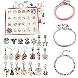 MEIYOUMK Adventskalender Kinder 24-Teilig Schmuck Adventskalender 2021 Frauen Schmuckstücke Wie Ketten und Armbänder Damen Mädchen Frauen Kinder Xmas Weihnachtsk