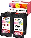 INKMAKE 540 Wiederaufbereitete Tintenpatrone Ersatz für Canon 540 XL Patronen PG-540XL mit , (Schwarz-2PK) (Swarze Farbe)