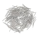 Hellery 200pcs Edelstahl Gekrümmte Federstab Stifte Verbinden Für Uhrenarmband 24