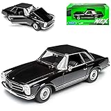 Mercedes-Benz SL-Klasse 230SL Pagode Coupe Schwarz W113 1963-1971 1/24 Welly M