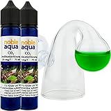 noble aqua CO2 Dauertest Aquarium 150ml CO2 Indikator Flüssigkeit 20mg/l CO2 Test Messg