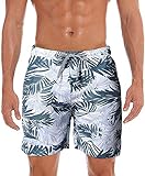 Saoye Fashion 2020 Badehosen Strandhosen Herren Manner Men Sports Freizeit Sportbekleidung Boho Fiesta Kleidung Hawaii Beach Kordelzug (Color : Weiß, Einheitsgröße : M)