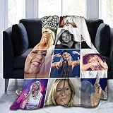Helene Fischer Geschenke für Frauen Überwurfdecken Baby warm, für Sofa, Bett, Wohnzimmer, langlebige Heimdekoration, Flanelldecke für Erw