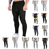 BGUK Sweatpants Herren Hose Jogginghose Sporthose Männer Freizeithose Cargohose Outdoorhose Laufhose Trainingshose mit Kordelzug T