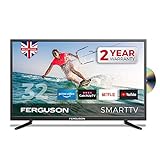 Ferguson F3220RTSF 32 Zoll Smart LED TV/DVD Download Apps Netflix, Schw