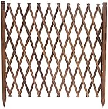 Garden Gartenzaun Lattenzaun Draussen Erweitern Zaun Bildschirm Massivholz Plant Picket Fechten Hof Pflanzen Klettern Hilfe, 5 Größe Gartenzaun Holzzaun (Color : Brown, Size : 150x220cm)