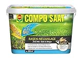 Compo SAAT Rasen-Neuanlage-Mix, Mischung aus Rasensamen und Rasendünger mit 3 Monate Langzeitwirkung, 2,2 kg, 100 m²