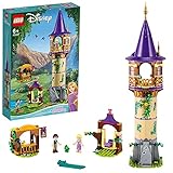 LEGO 43187 Disney Princess Rapunzels Turm Set mit 2 Mini Puppen aus dem Film „Rapunzel – Neu verföhnt“, kreatives Spielzeug für Kinder ab 6 J
