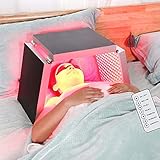 CHGGE 135W LED-Infrarot-Rotlichtlampe, DREI-Stufen-Timing (10/20/30min), Falt-SpleißEn/Pulse Beauty Warehouse, Fernbedienung - KöRperpflege-Physiotherapie-Lamp