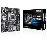 ASUS Prime H510M-E Mainboard Sockel Intel LGA 1200 (micro-ATX, PCIe 4.0, 32 Gbit/s M.2-Slot, Intel 1Gbit/s-Ethernet, USB 3.2 Gen 1 Typ-A, SATA 6Gbit/s, COM-Header, adressierbarer Aura-Gen-2-Header)