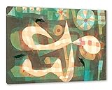 Paul Klee - Die Stachelschlinge mit den Mäusen als Leinwandbild / Größe: 60x40 cm / Wandbild / Kunstdruck / fertig besp