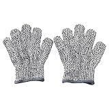 Bncxdc Schnittfeste Handschuhe, Schnittschutzhandschuhe für Kinder, Arbeitshandschuhe Level 5 Arbeitsschutzhandschuh Kinder Schnittfeste Handschuhe für Küchenmetzger Arbeit Schutzhände S/XS/XXS