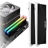 EZDIY-FAB 5V ARGB Speicher RAM Kühler DDR Kühlkörper für DIY PC Spiel MOD DDR3 DDR4 (Kompatibel mit ASUS Aura Sync,GIGABYTE RGB Fusion und MSI Mystic Light Sync)-2 Pack-PI061